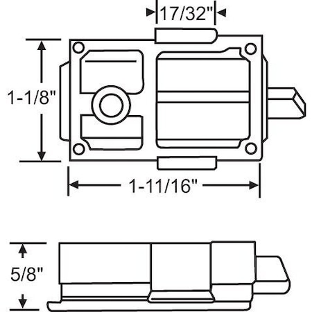 Strybuc Black Pivot Housing Set 900-12810BA